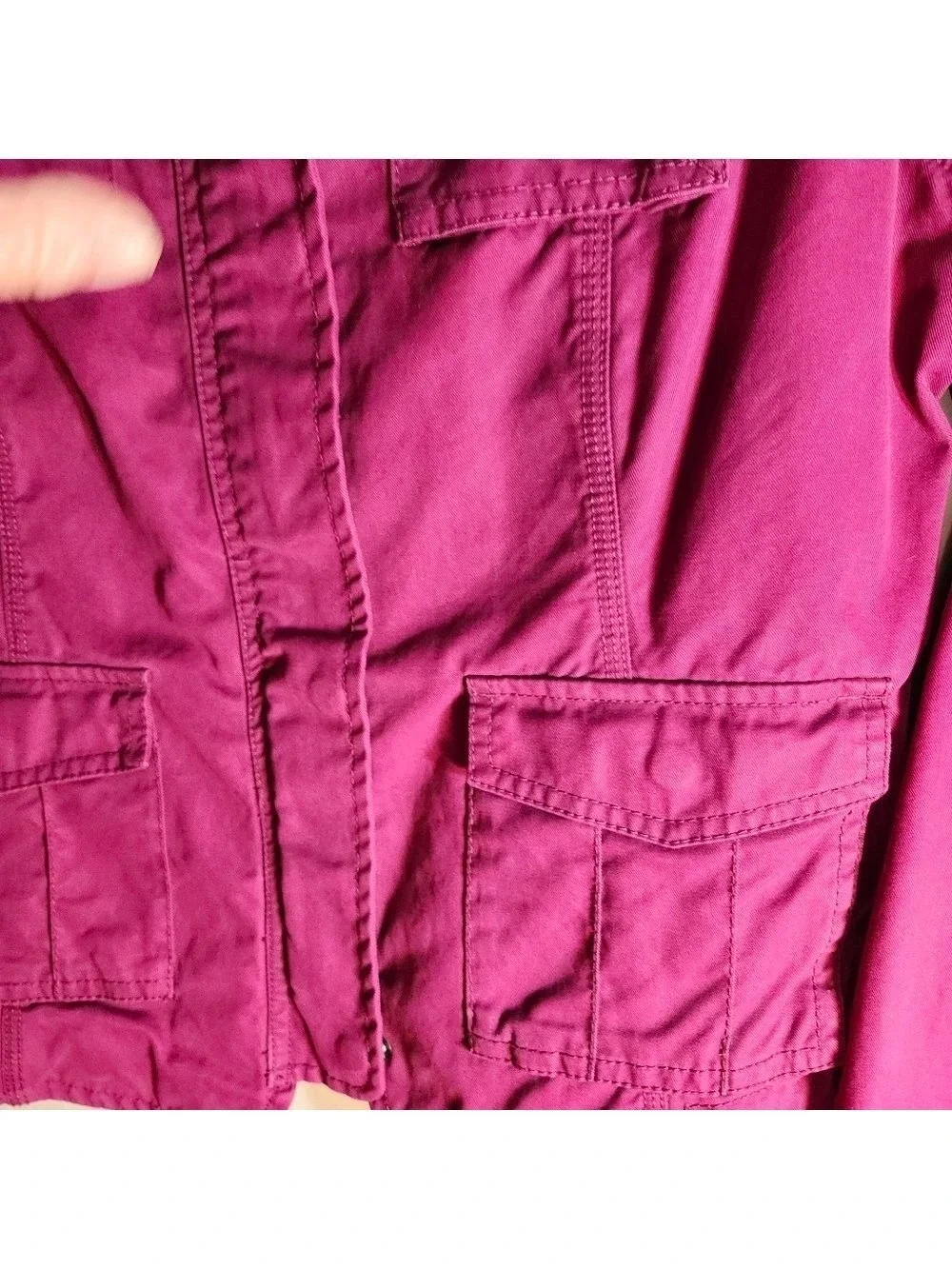 Eddie Bauer Vintage 90s Magenita Utility Jacket Sz L